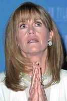 Jane Fonda prays